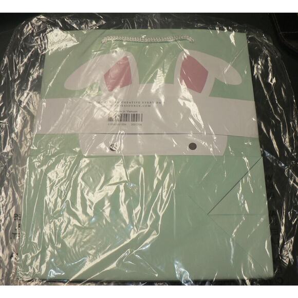 Happy Easter Bunny Gift Bags Set of 3 by PaperSource 8"x4"x9.5" in Green Multi - Picture 3 of 3